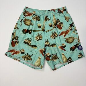 AFTCO Board‎ Shorts Swim Trunk Mens Size S Sushi Print Lined Blue